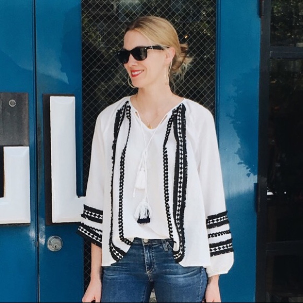 Style Mafia black and white top